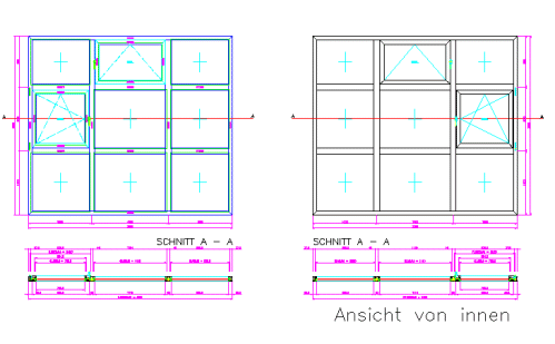 Aussenansicht -> Innenansicht Aussenansicht -> Innenansicht