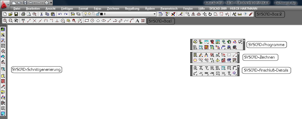SYSCAD Bildschirm SYSCAD Bildschirm